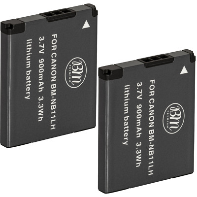 BM 2X NB-11LH Batteries for Canon A2300, A2400 IS, A2600 IS, A3400 IS, A4000 IS
