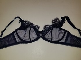 Agent Provocateur Piper set in navy bra size 36D and ouvert AP 4 large NWT