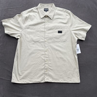 Dogg Supply By Snoop Dogg Woven Work Wear Shirt Men 3XL Cement Cotton 