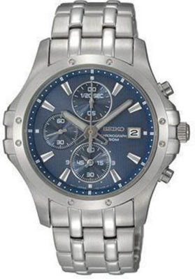 Seiko SNDC97 Le Grand Chronograph Stainless Steel Silver Tone