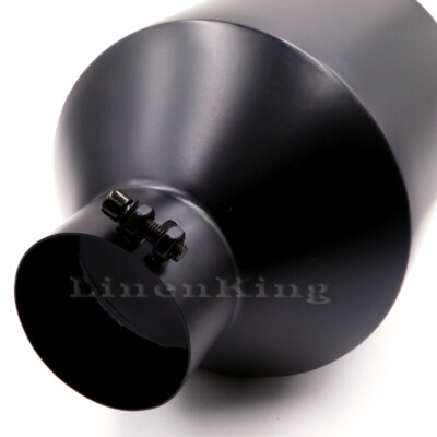 J408015RACB 4 Stainless Round Diesel Truck Bolt Exhaust Tip 8 Outlet 15 Long