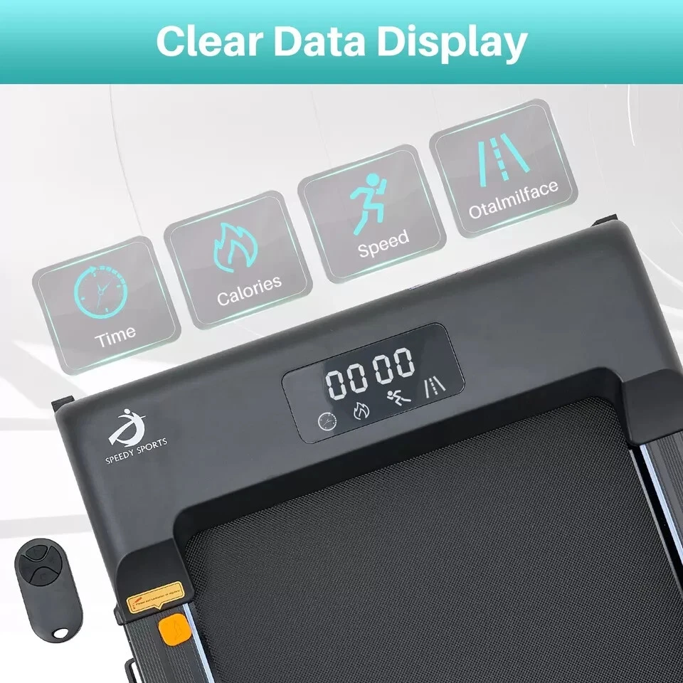 Electric Foldable Walking Pad Treadmill–Smart Underdesk Running Machine & Holder - Image 4 of 4