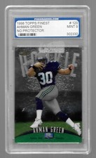 1998 Topps Finest No Protector Ahman Green Seattle Seahawks #129 Graded PGS 9