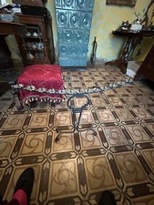 vecchio Candelabro In Ferro Battuto