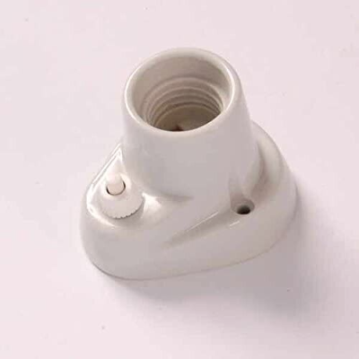 Dcvoltage Portalampada In Ceramica E27 Vintage: Stile Industriale Con Sicurezza Integrata (1 Pezzo)