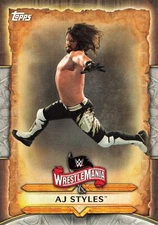 AJ Styles 2020 Topps Road to WrestleMania #WM-1 Wrestling