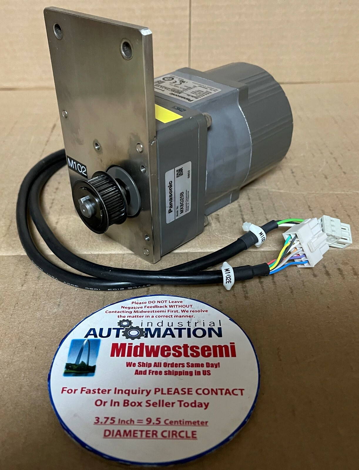 PANASONIC MX8G25B / MBMC3A2AXB BRUSHLESS MOTOR S/N: 10080069K SHIPS ...