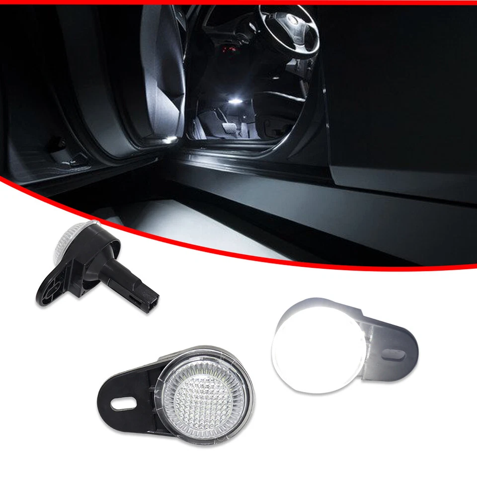 Juego de lámparas LED blancas interiores de cortesía para Jeep Wrangler Commander Grand Cherokee Foto 2 de 4