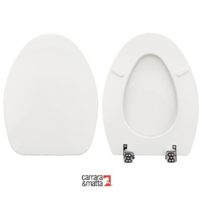 Copriwater Fenice Cesame legno verniciato bianco Carrara & Matta