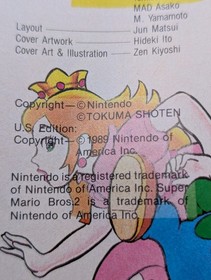 Super Mario Bros. 2 Nintendo NES Inside Out Strategy Guide Hint Booklt Part I II