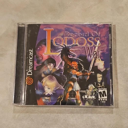Record of Lodoss War Complete Good Condition Dreamcast 2001
