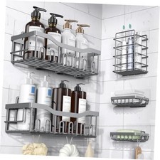 Shower Caddy 5 Pack,Adhesive Shower Organizer for Bathroom Storage Home