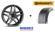 Winterräder Skoda Elroq RS Elroq 85 4x Borbet Z Felgen Conti TS870 P EV Reifen