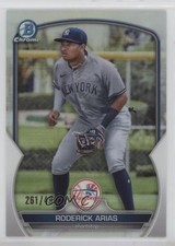 2023 Bowman Chrome Prospects Refractor 261/499 Roderick Arias #BCP-135 fm0