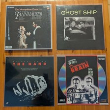 Lot of 4 LaserDisc Movies Rare Out-of-Print Collectible LDs -Very Good Condition
