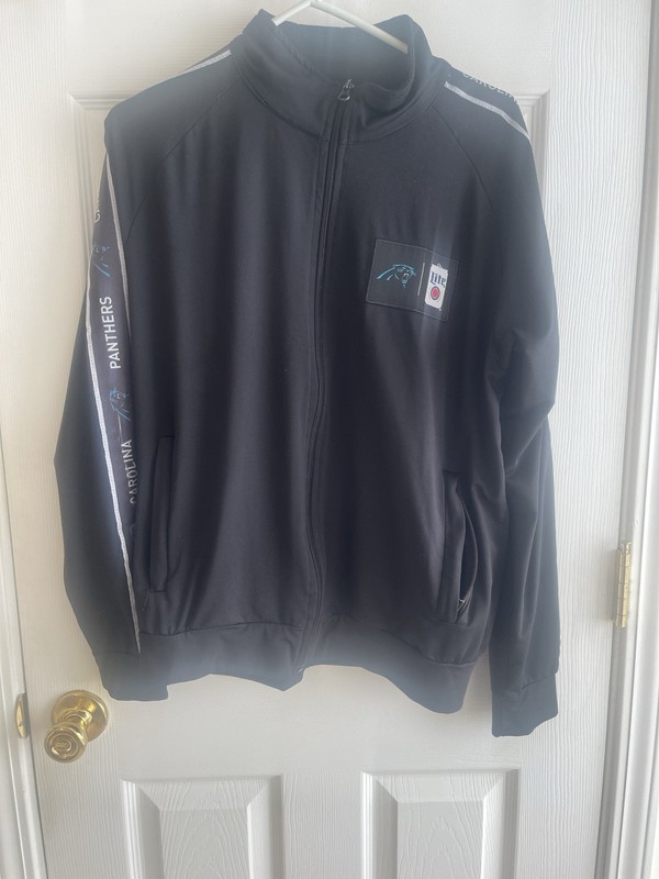 Carolina Panthers Jacket by Miller Lite Size M Full Zip
