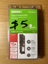 SQUARE D HOM115PCAFIC CIRCUIT BREAKER AFCI 15 AMP 120VAC 1-POLE NEW IN PACKAGING
