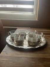 BMF Versilbertes Teeset 6 Personen Und Tablett Vintage