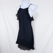 Vintage California Dynasty Slip Dress Nightgown Sheer Womens S Dark Feminine