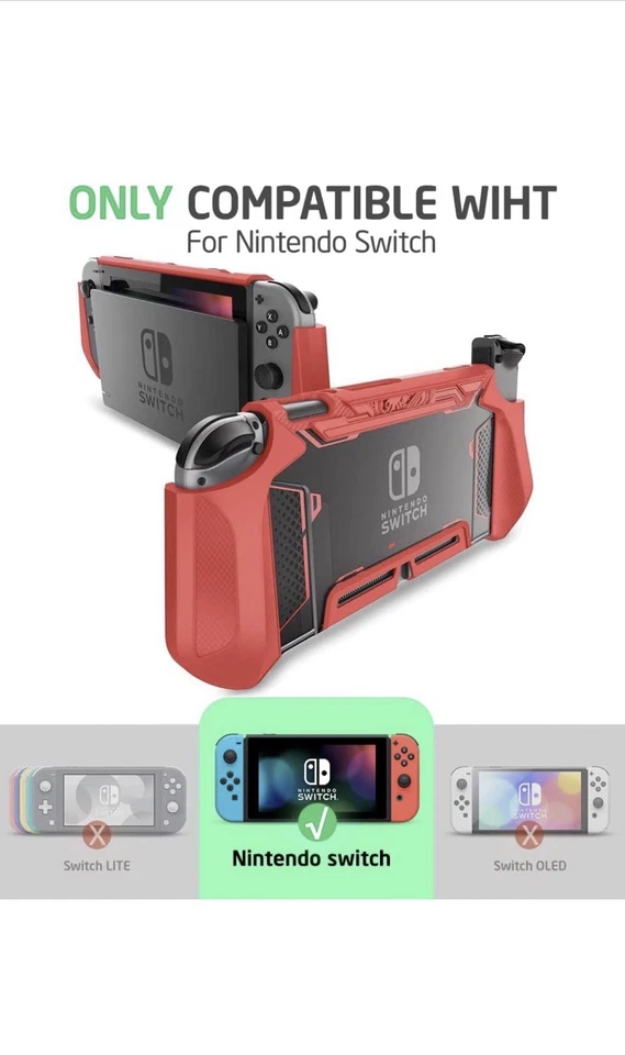 Mumba Blade Series For Nintendo Switch Console Grip Case Ergonomic Design Cover - Image 2 of 4