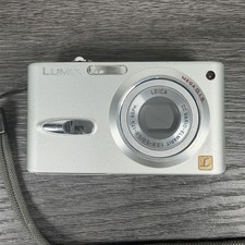 Panasonic Lumix FX33 Digital Camera 8.1MP Silver Compact Tested Working