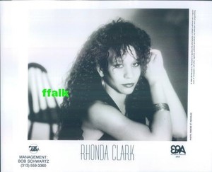 Press Photo: RHONDA CLARK 8x10 B&W 1989