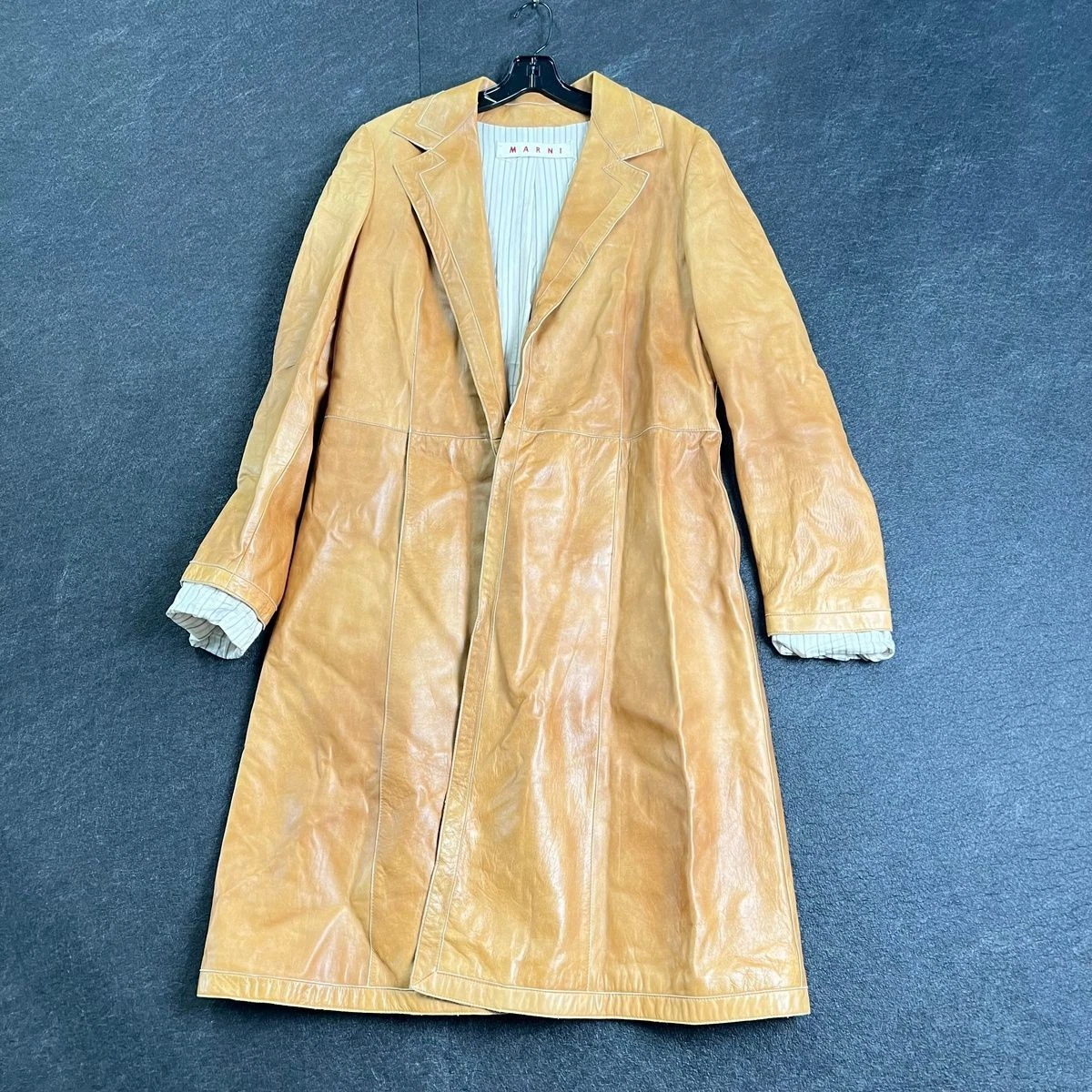 Marni Leather Outer Shell Brown Coats, Jackets & Vests for Women