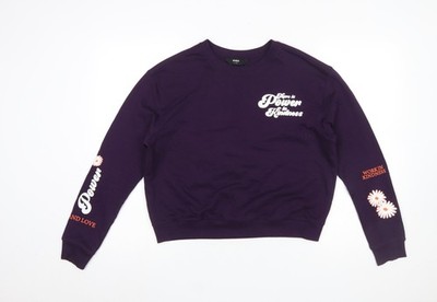 Lila Pullover Sweatshirt Damen Größe 14 UK 14 Max