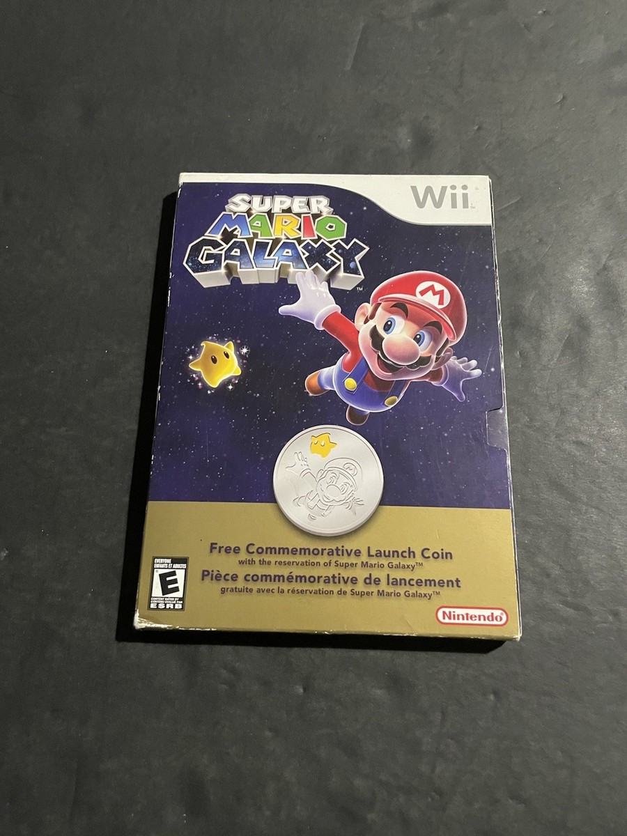 super mario galaxy commemorative launch coin Box Only No Coin | eBay