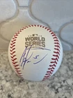 Albert Almora Signed 2016 World Series Baseball Beckett Chicago Cubs