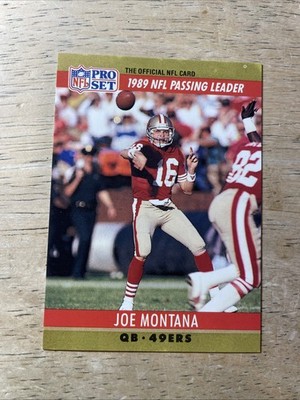 1990 Pro Set ERROR Card Joe Montana/ Wilber Marshall Back of Card #326 RARE!!!