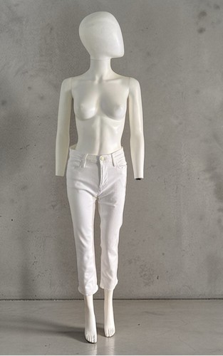 FRAME Denim Frame Le High Straight Blanc