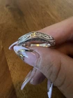 PAJ Vintage Style Filigree Sterling Silver Wedding Band Size 4-5