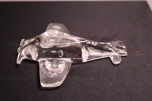 Antique Pressed Glass P-51 Fighter Plane Candy Container c. 1940
