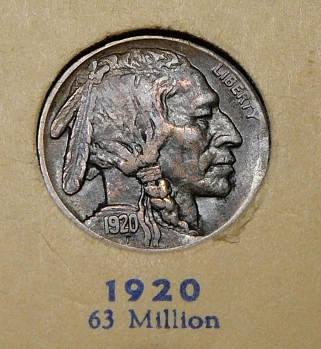 1920 Buffalo Nickel - XF  / Extra Fine  (SA)