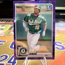 2020 Bowman Chrome - Marcus Semien #75 Purple Refractor /250