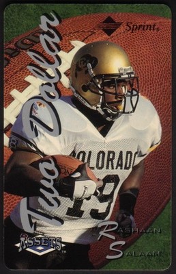 $2. Assets Series #2 (1995) Rashaan Salaam (03/31/96) SPECIMEN Phone Card