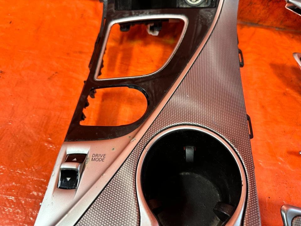 14-20 INFINITI Q50 FIBRA DE CARBONO INTERIOR MOLDURA PORTAVASOS PANEL PUERTA VENTILACIONES AC Foto 3 de 4