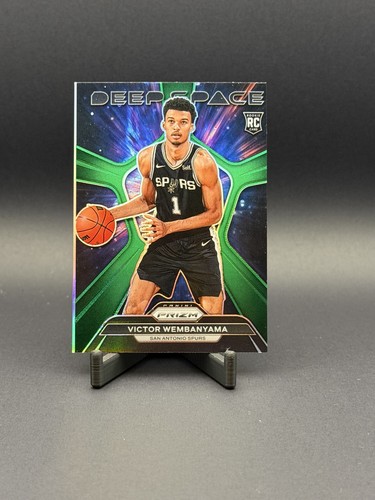 2023-24 Panini Prizm - Deep Space Victor Wembanyama #1 Green Prizm (RC)