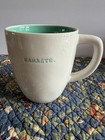 Rae Dunn NAMASTE 16oz Coffee Mug Magenta Ivory teal color — photo 1