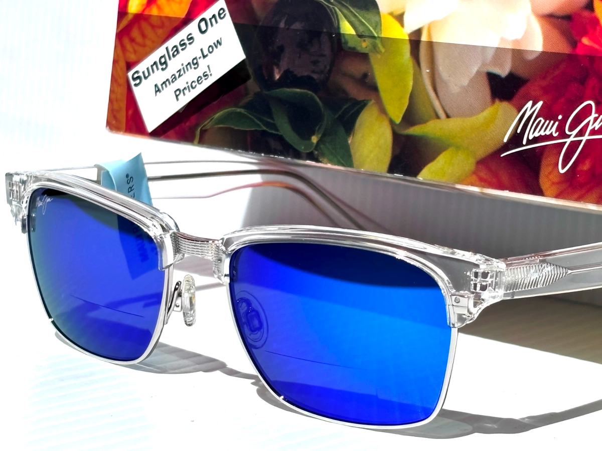 Maui Jim KAWIKA Crystal POLARIZED Hawaii Blue 2.5 READER Sunglass