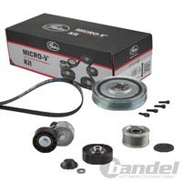 Gates Micro-V Kit KEILRIPPENRIEMEN-SATZ Passend FüR Alfa Romeo 147 156 GT Fiat