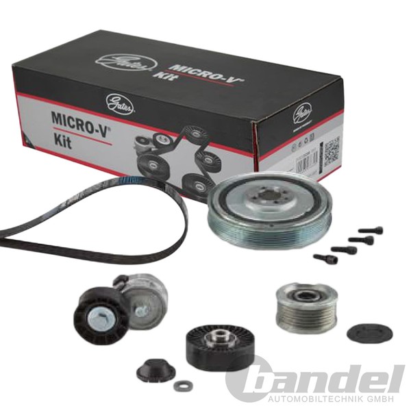 Gates Micro-V Kit KEILRIPPENRIEMEN-SATZ Passend FüR Alfa Romeo 147 156 GT Fiat-image