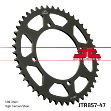 Rear Sprocket 47 T 520 Pitch JTR857.47 Black Fits MZ/MUZ Baghira 660 1998-2008