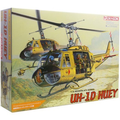 Dragon UH-1D Huey Helicopter US Army Vitenam War Model Kit D3538