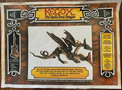 Citadel Miniatures Limited Edition Kegox, The Kevin Peat Dragon 1985 NB2