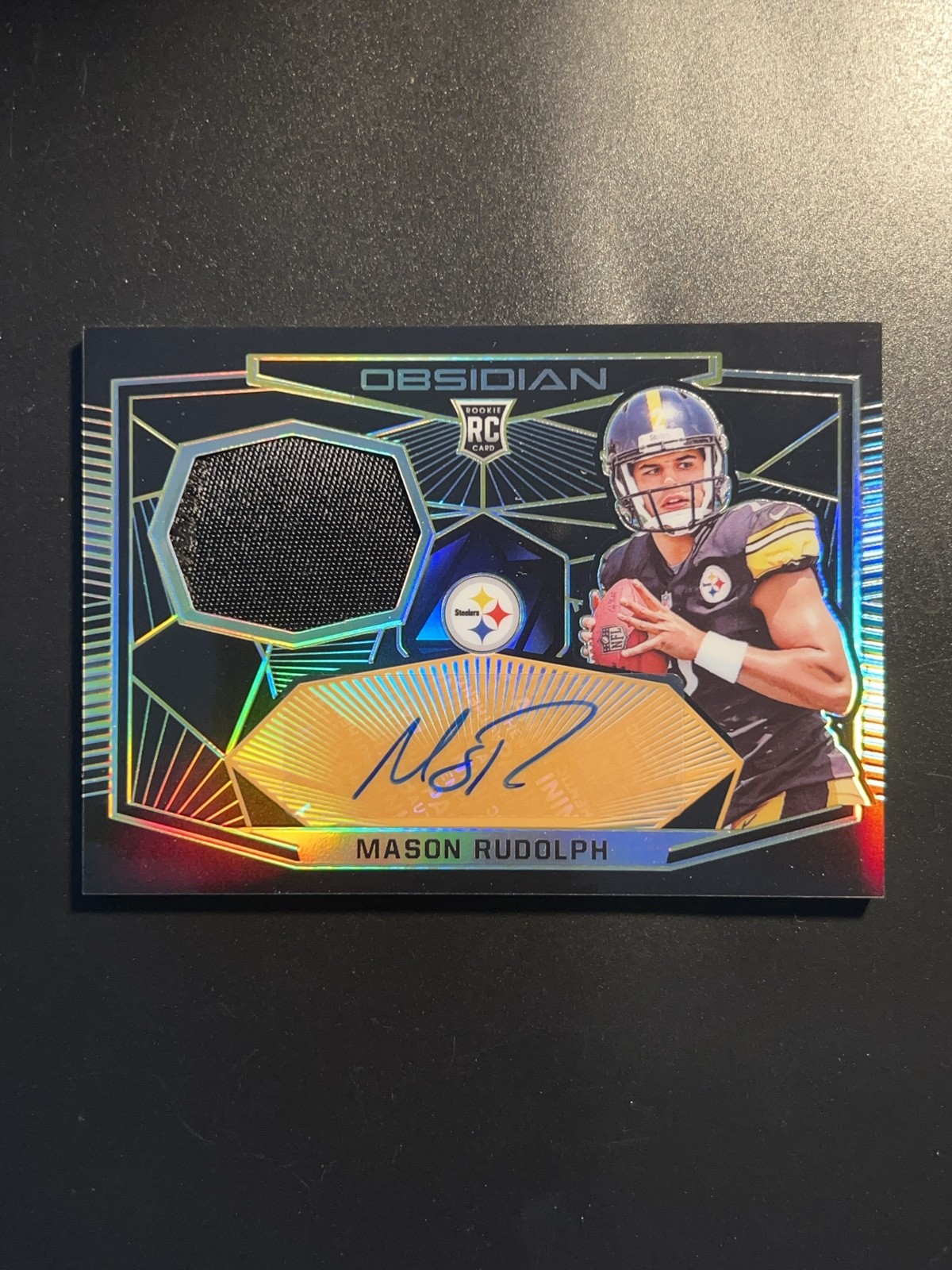 Mason Rudolph Panini Obsidian Rookie Jersey Autographs #RJMR Base