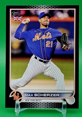 2022 Topps Baseball UK Edition Black Max Scherzer 64/125