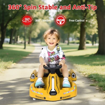 WIZAURA Electric Wiggle Car, 12V Kids Ride On Toys , Racing Toy，more color