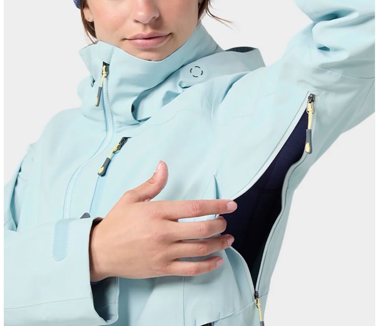 Stio Environ Jacket Glacial Blue Women’s Size Large Retail $465